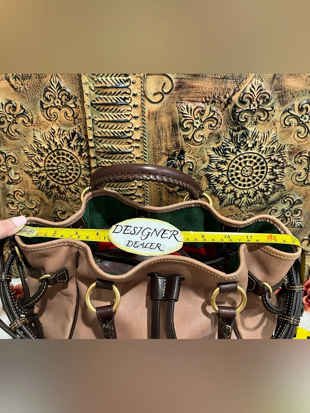 DOONEY & BOURKE Florentine Buckley Italian Leather Satchel Shoulder bag EUC!